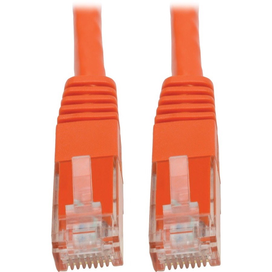 Eaton Tripp Lite Series Cat6 Gigabit Molded (UTP) Ethernet Cable (RJ45 M/M), PoE, Orange, 6 ft. (1.83 m)