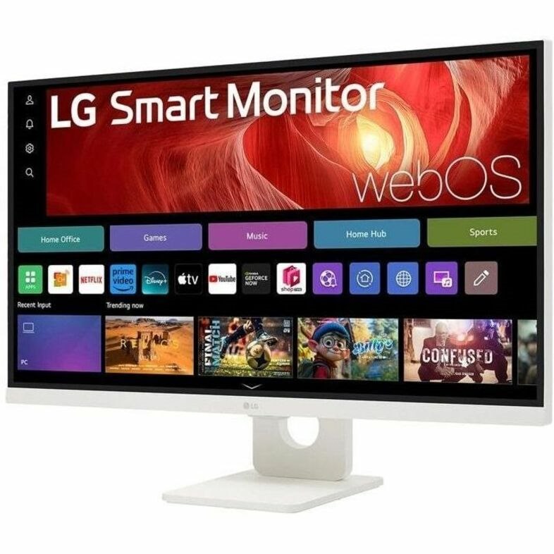 LG 27' 4K Uhd Ips Smart Monitor: 3840×2160 (4K Uhd), 5 MS Response Time, 60Hz Refresh, ~400‑Nit Brightness, Usb‑C / HDR400, Height/Tilt Pivot Stand