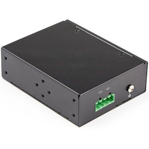 StarTech.com Industrial Gigabit Ethernet PoE Injector 30W 802.3at PoE+ Midspan 48V-56VDC Power Over Ethernet Injector Adapter -40C to +75C