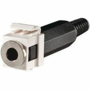 Ortronics Keystone, 1/4" Stereo Jack, Solder, Fog White