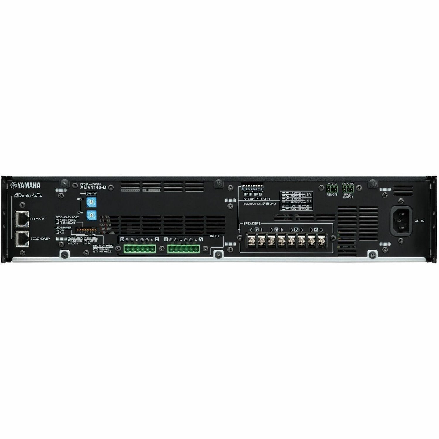 Yamaha XMV4140-D Amplifier - 560 W RMS - 4 Channel