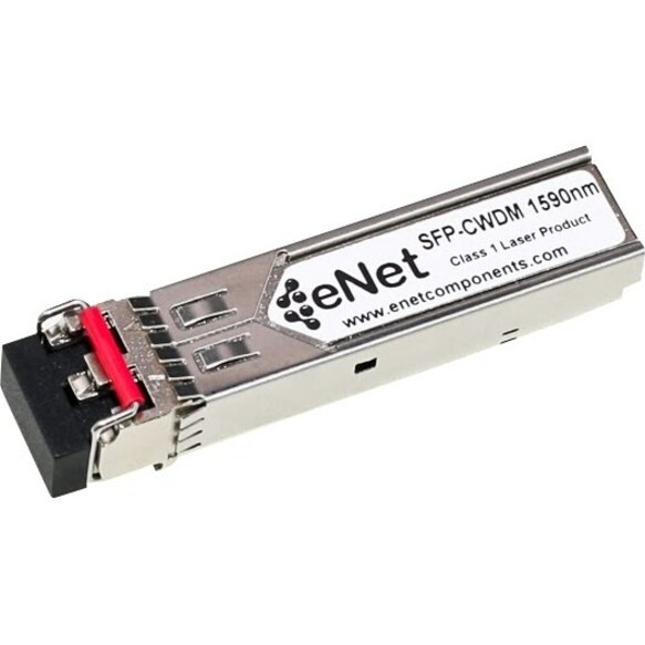 ENET Cisco Compatible CWDM-SFP10G-1590 TAA Compliant Functionally Identical 10GBASE-ZR CWDM SFP+ 1590nm 80km Duplex LC Connector