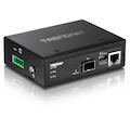 TRENDnet Industrial 100/1000Base-T to SFP Media Converter, TI F11SFP, IP50 Rated, NDAA TAA Compliant, 1 x Gigabit Ethernet Port, 1 x SFP Port, DIP Switches Control Link Fault Pass Through