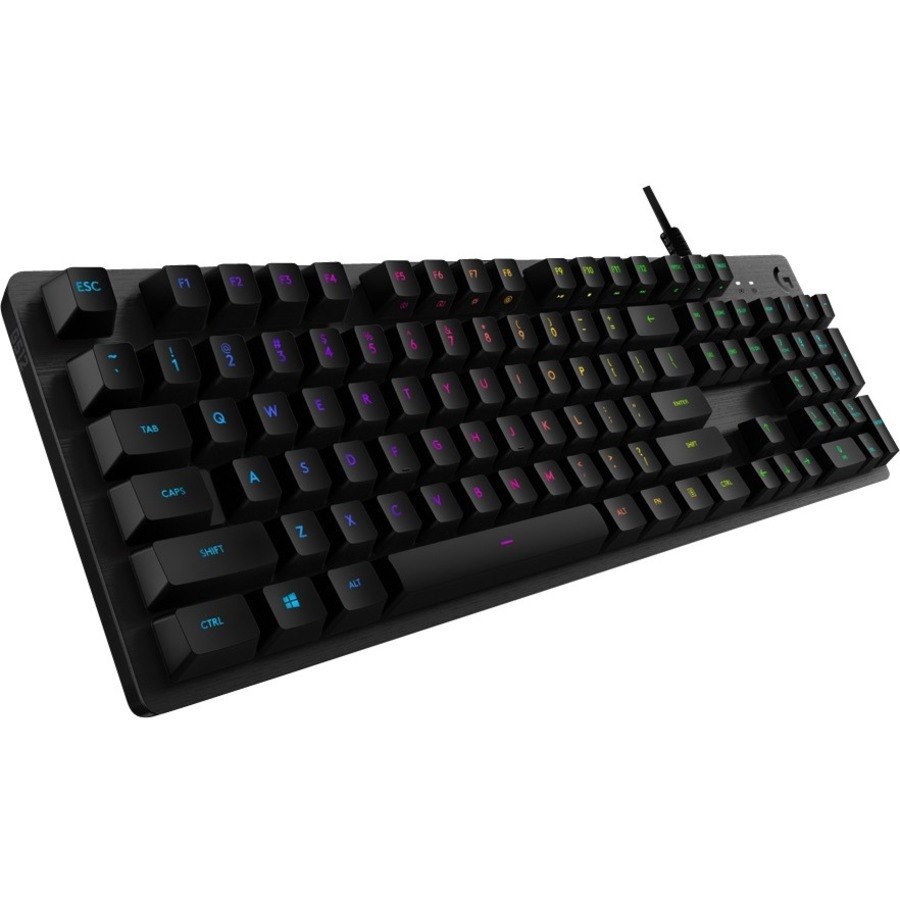 Logitech G512 RGB Mechanical Gaming Keyboard, GX Blue, USB Passthrough