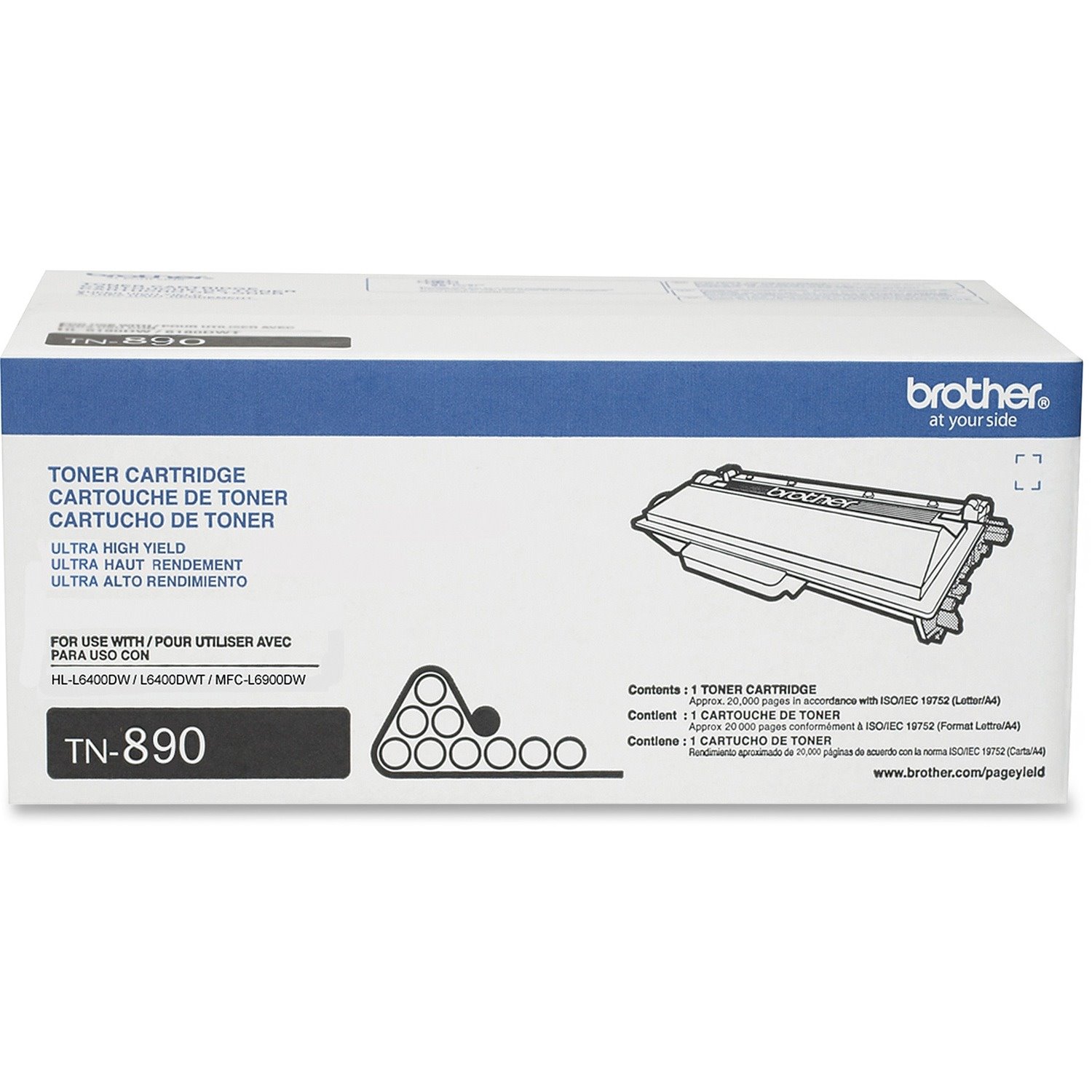 Brother Genuine TN890 Ultra High Yield Mono Laser Toner Cartridge