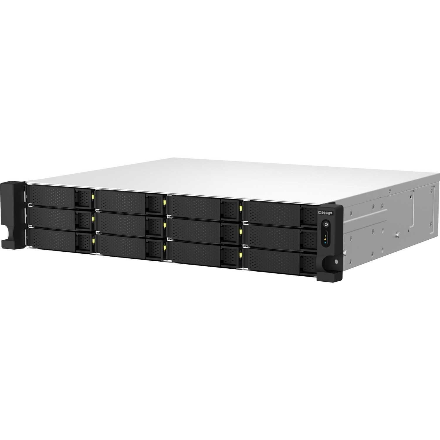 QNAP TS-1264U-RP-8G 12 x Total Bays SAN/NAS Storage System - 4 GB Flash Memory Capacity - Intel Celeron N5095 Quad-core (4 Core) 2 GHz - 8 GB RAM - 2U Rack-mountable