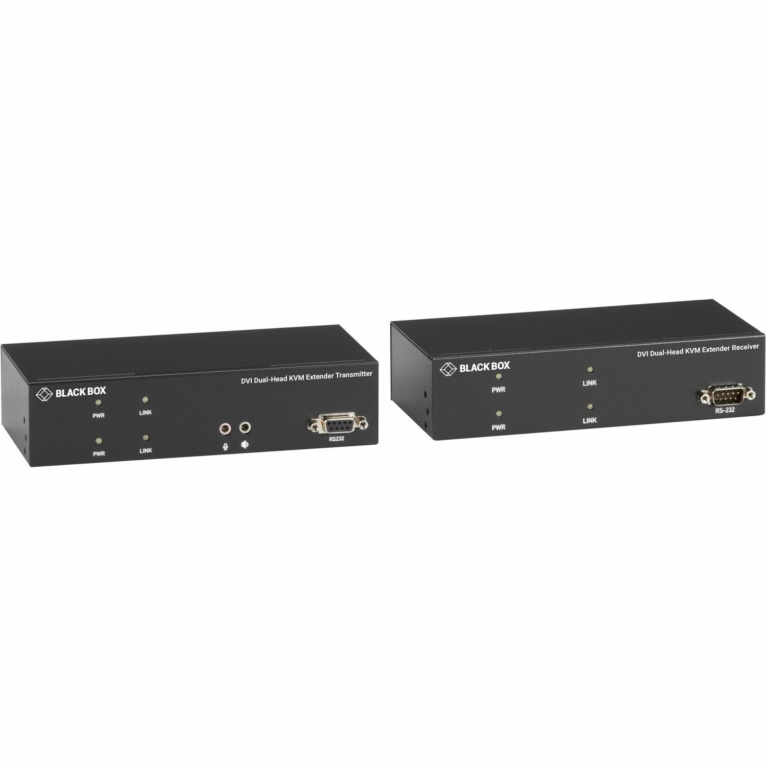 Black Box KVX Series KVM Extender Kit over Fiber - DVI-D, USB 2.0, Serial, Audio, Local Video