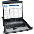 Eaton Tripp Lite Series NetDirector 8-Port 1U Rack-Mount Console KVM Switch with 19-in. LCD + 8 PS2/USB Combo Cables; TAA Compliant