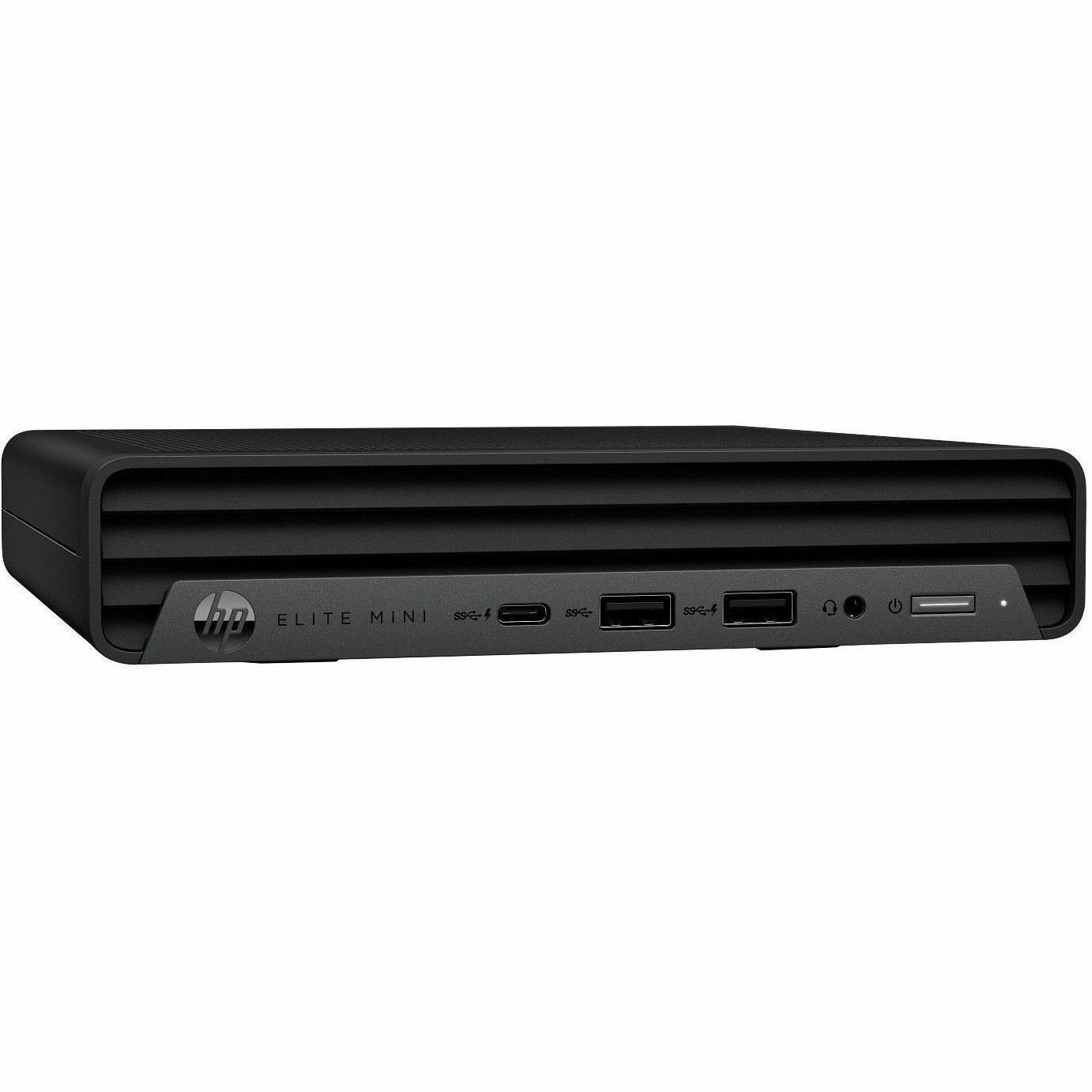 HP Elite Mini 800 G9 Desktop Computer - Intel Core i7 13th Gen i7-13700T - vPro Technology - 32 GB - 512 GB SSD - Desktop Mini - Jack Black