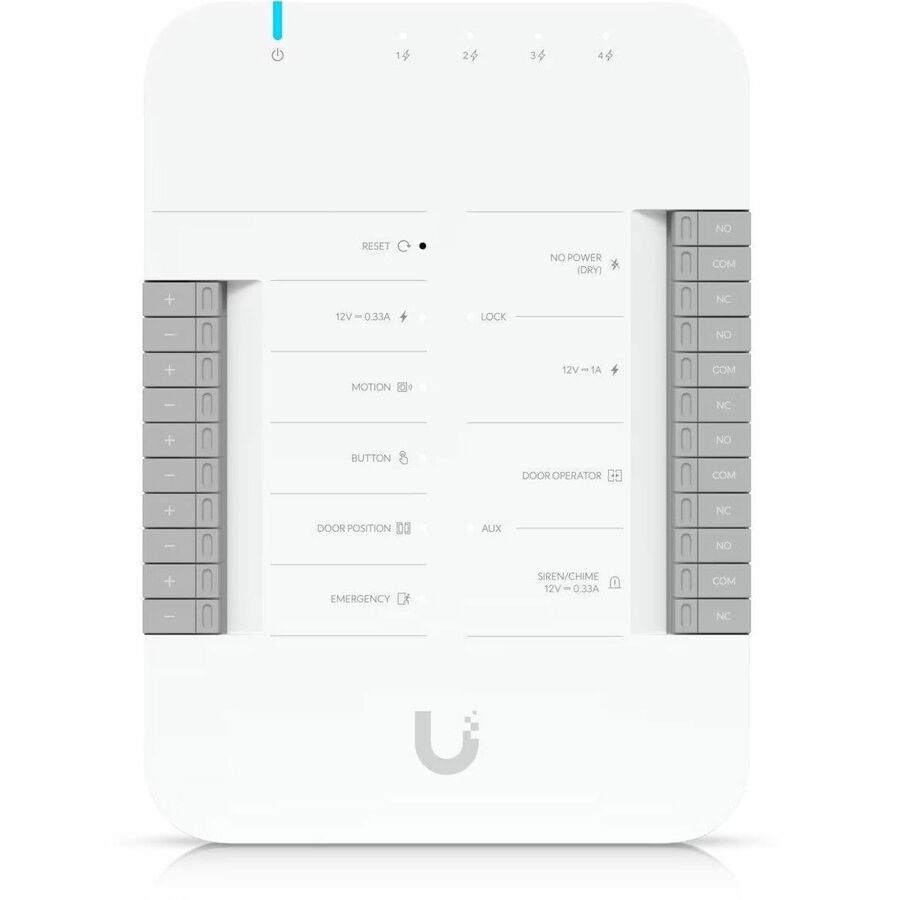 Ubiquiti UniFi Access Door Hub,Single Door Entry Mechanism,PoE Power, Support UA-LITE& UA-PRO,Four Inputs &12v Dry Relays for Most Door Lock