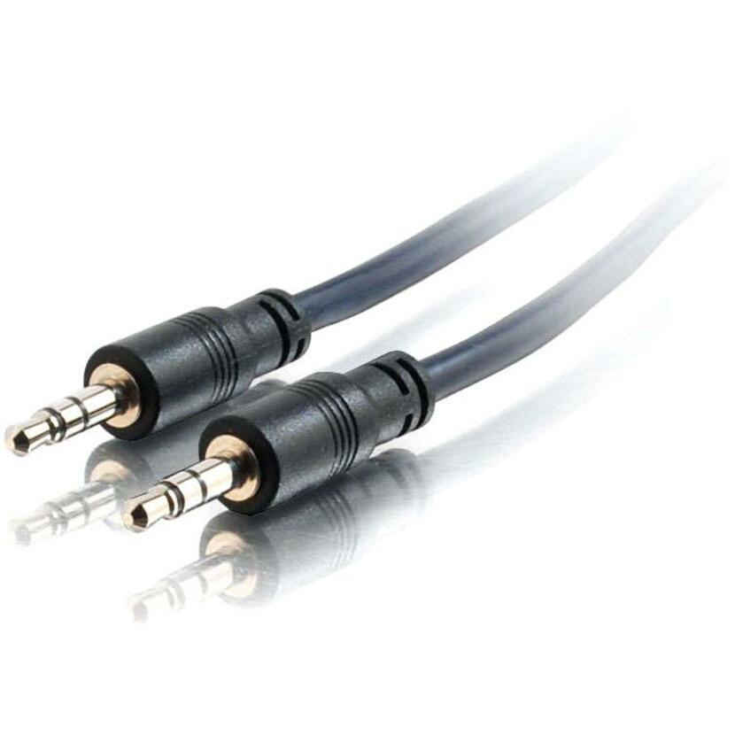 C2G 35ft Plenum-Rated 3.5mm Stereo Audio Cable with Low Profile Connectors