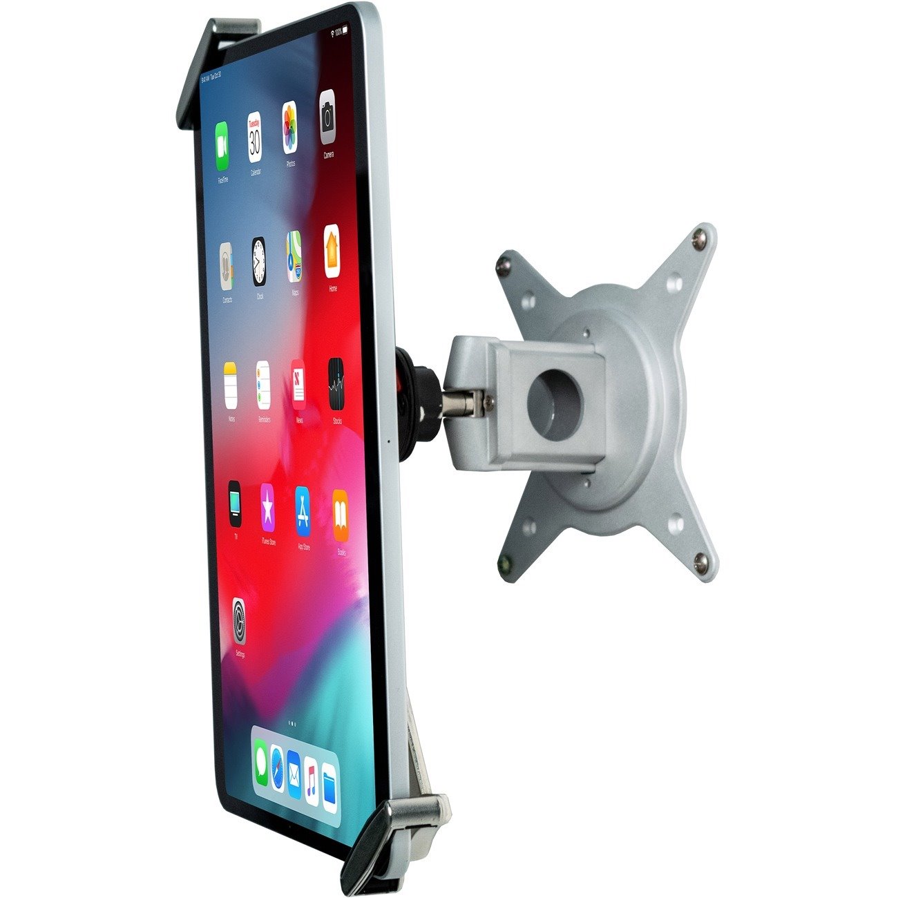 CTA Digital Tablet Security Grip with Quick-Connect VESA Mount for iPad 10.2-inch (7th/ 8th/ 9th Gen.), 11-inch iPad Pro & More