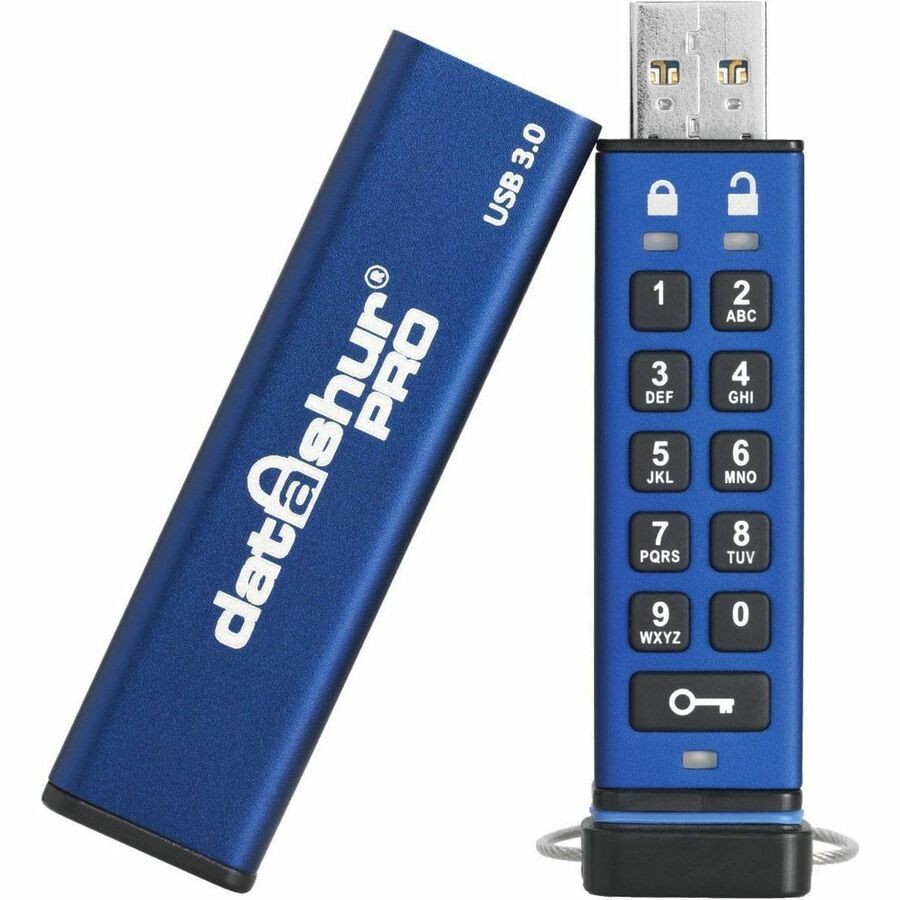 Origin 8 GB USB 3.1 (Gen 1) Type A, USB 3.2 (Gen 1) Type A USB Geheugenstick - Blauw - 256-bit AES-XTS, 256-bit SHA