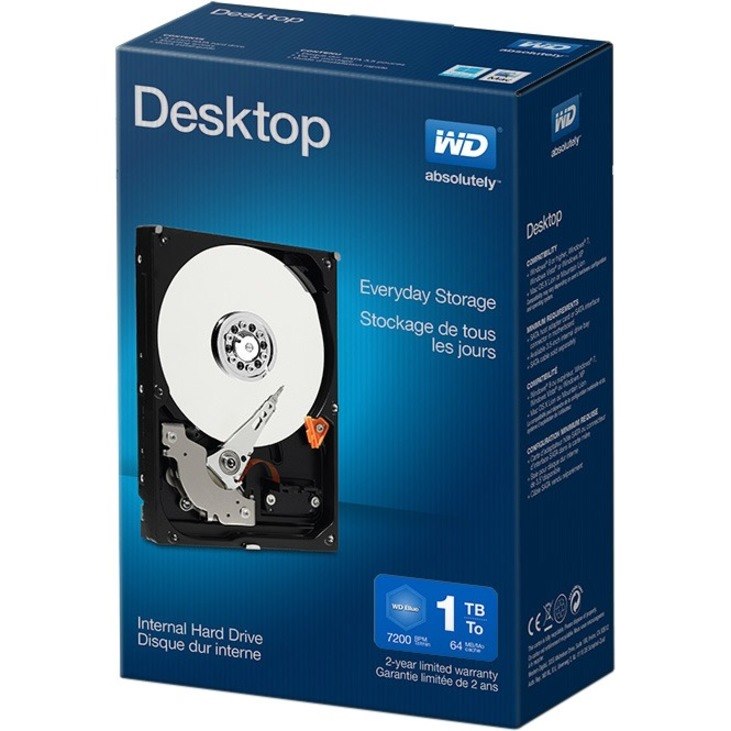 WD 1 TB Desktop Mainstream SATA 6 Gb/s Internal Hard Drive