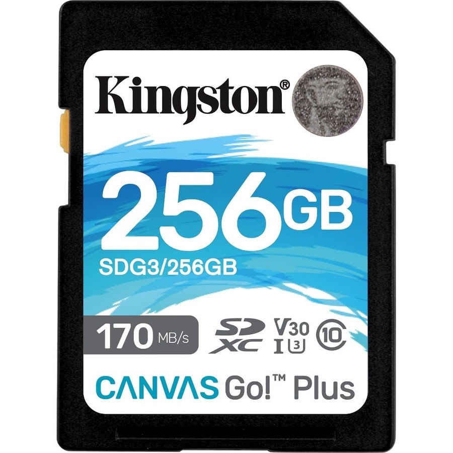 Kingston Canvas Go! Plus SDG3 256 GB Class 10/UHS-I (U3) SDXC - 1