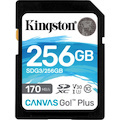 Kingston Canvas Go! Plus SDG3 256 GB Class 10/UHS-I (U3) SDXC - 1