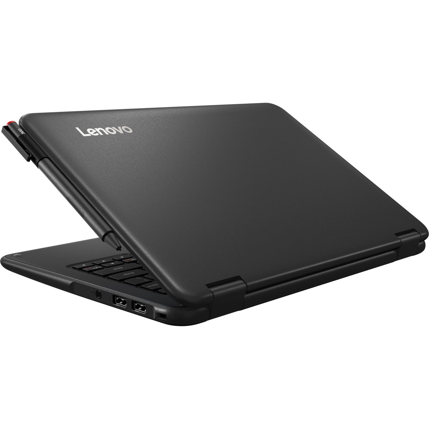Lenovo 300e Winbook 81FY002NUS 11.6" 2 in 1 Notebook - Intel Celeron N3450 - 4 GB - 64 GB Flash Memory - English (US) Keyboard - Black