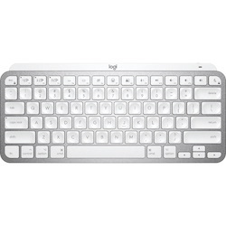 Logitech MX Keys Mini for Mac Minimalist Wireless Illuminated Keyboard, Bluetooth, Backlit Keys, USB-C, Metal Build, Pale Grey