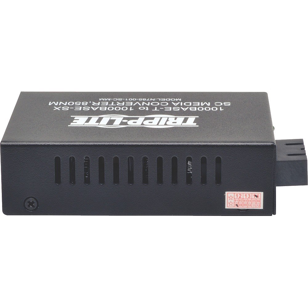 Tripp Lite by Eaton Gigabit Multimode Fiber to Ethernet Media Converter, 10/100/1000 SC, 550 m, 850 nm