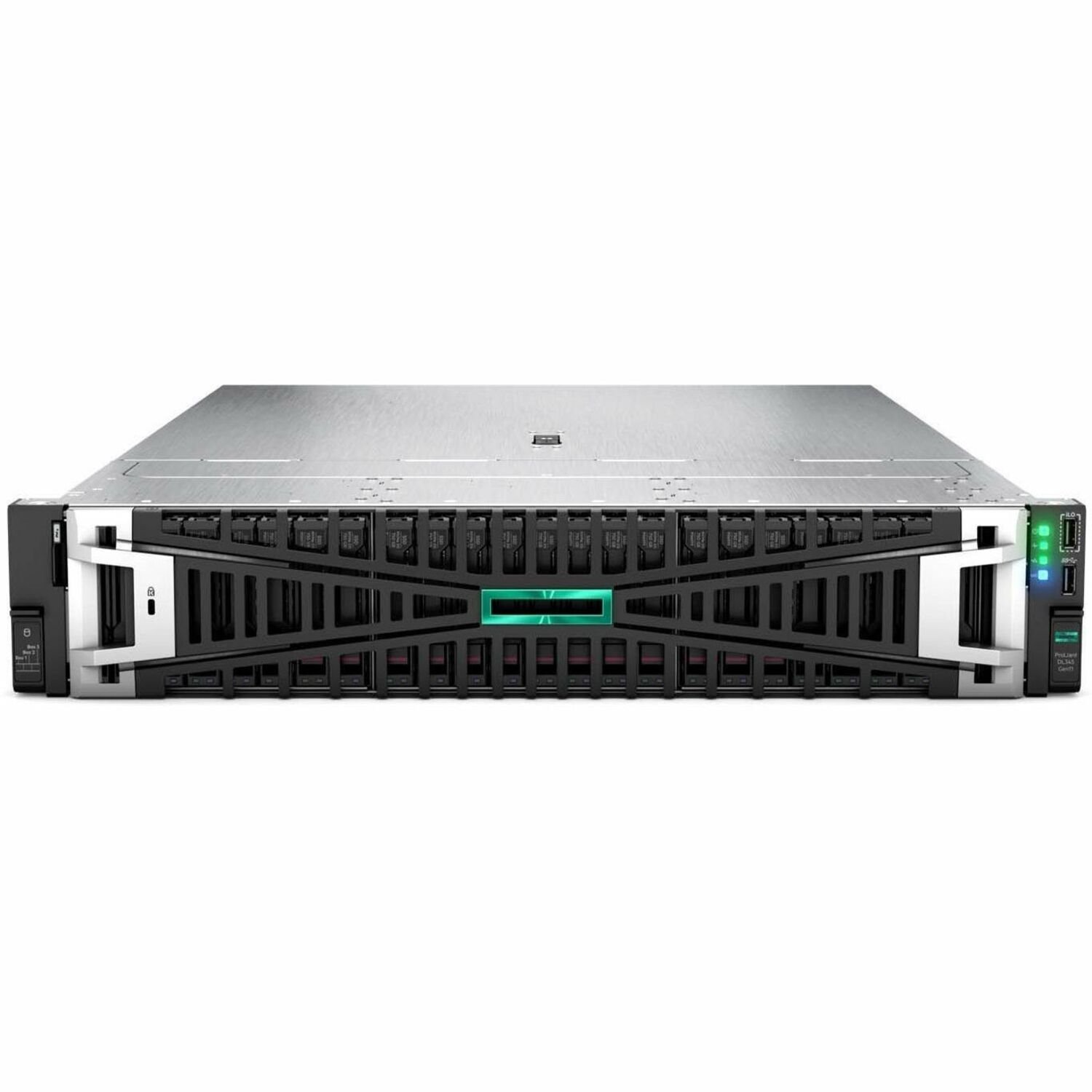 HPE ProLiant DL345 G11 2U Rack Server - 1 EPYC 9124 3 GHz - 64 GB RAM - 1.88 TB SSD - (2 x 960GB) SSD Configuration - Serial ATA/600 Controller