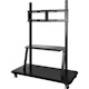 ViewSonic VB-STND-001 Mobile TV Cart for 55 to 86 inch screens up to 265 lbs, VESA Pattern Compatible for 400x200 to 900x600mm, Storage Tray, and Lockable Wheels