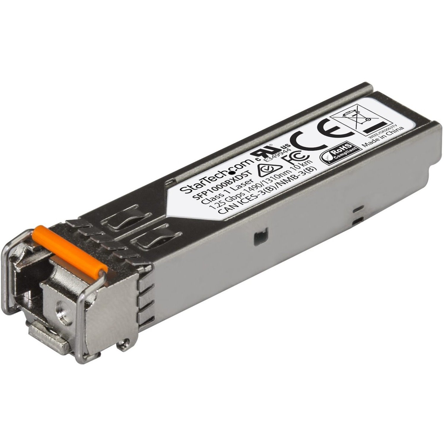 StarTech.com MSA Uncoded SFP Transceiver Module - 1000BASE-BX - 10 GbE Gigabit Ethernet BiDi Fiber (SMF)