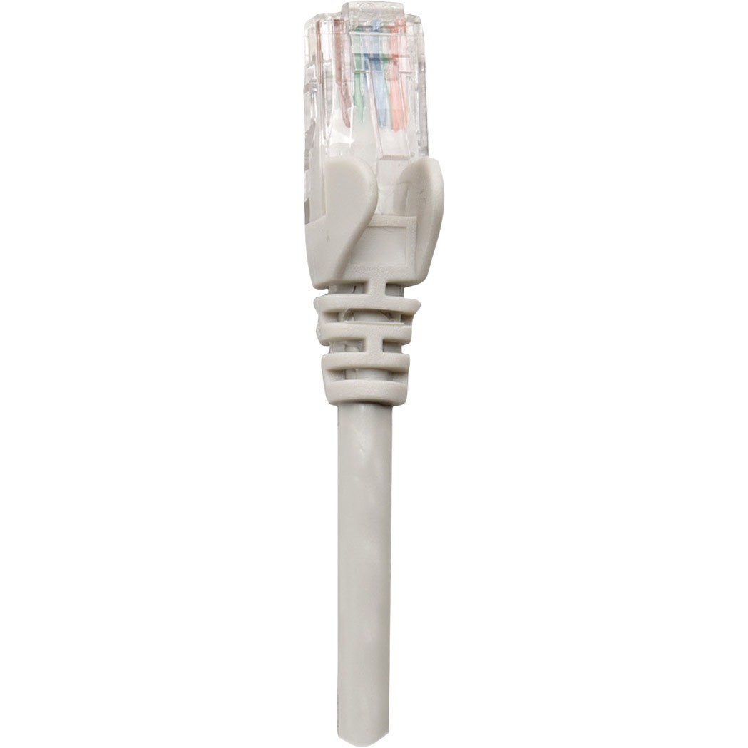Intellinet Network Patch Cable, Cat5e, 15m, Grey, CCA, U/UTP, PVC, RJ45, Gold Plated Contacts, Snagless, Booted, Lifetime Warranty, Polybag