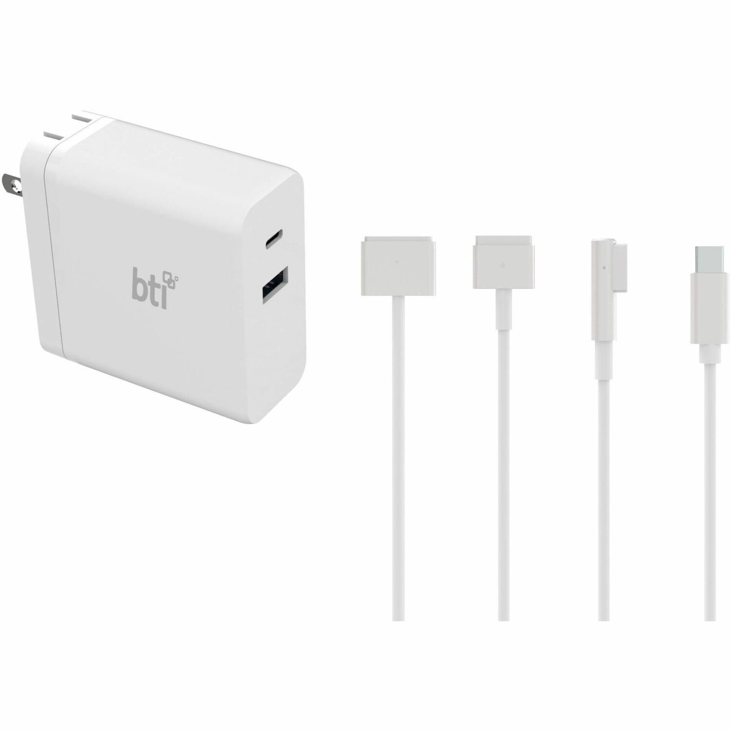 BTI 100WUSBC-MAG4T-BTI 100W AC ADAPTER FOR VARIOUS APPLE MACBOOK, MACBOOK AIR, MACBOOK PRO, IPAD AIR, IPAD PRO, IPAD, IPHONE, AIRPODS (MAGSAFE 1, 2, 3; USB-C)