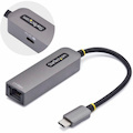 StarTech.com 2.5GbE USB-C to Ethernet Adapter, 100W PD Pass-Through, NBASE-T NIC, USB 3.0 Type-C 2.5/1G Multi Speed Network, USB 3.1 RJ45