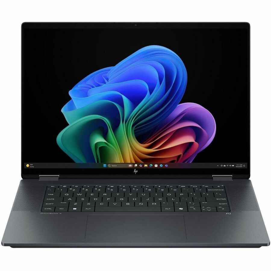 HP OmniBook X Flip 16-as0000 16-as0047nr 16" Touchscreen Convertible Copilot+ PC 2 in 1 Notebook - 3K - 120 Hz - Intel Core Ultra 7 256V - 16 GB - 512 GB SSD - Eclipse Gray
