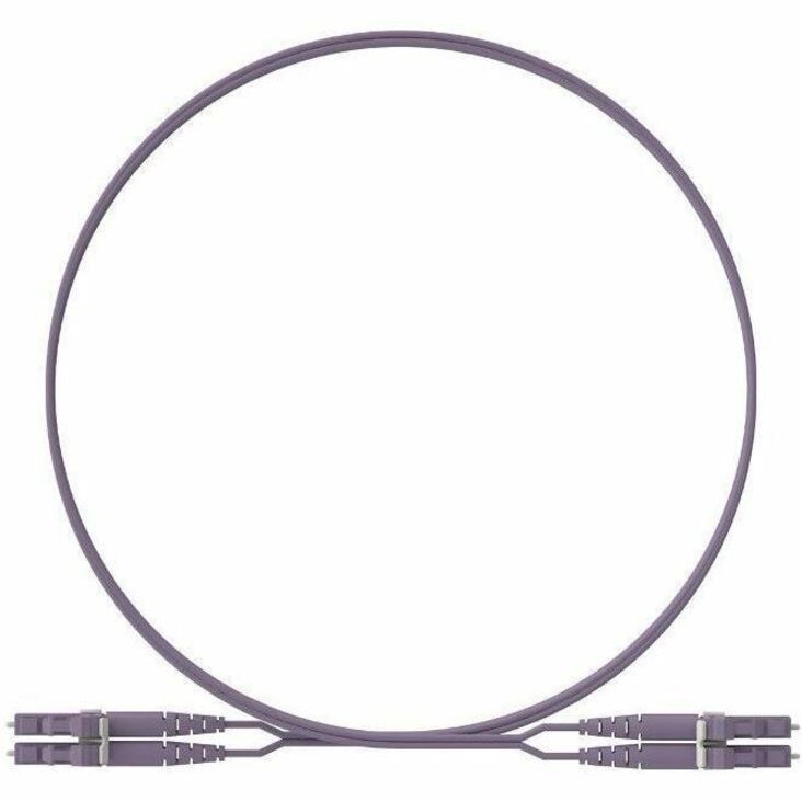 Panduit Opti-Core 2 Fiber, OS2, Key/NonKey G-Violet LC Duplex, Plenum