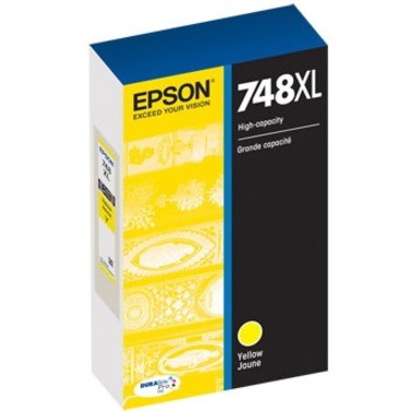 Epson DURABrite Pro 748 Original High Yield Inkjet Ink Cartridge - Yellow - 1 Pack