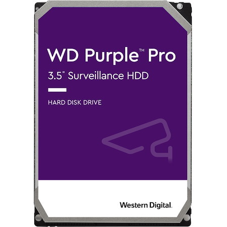 WD Purple Pro WD181PURP 18 TB Hard Drive - 3.5" Internal - SATA (SATA/600) - Conventional Magnetic Recording (CMR) Method