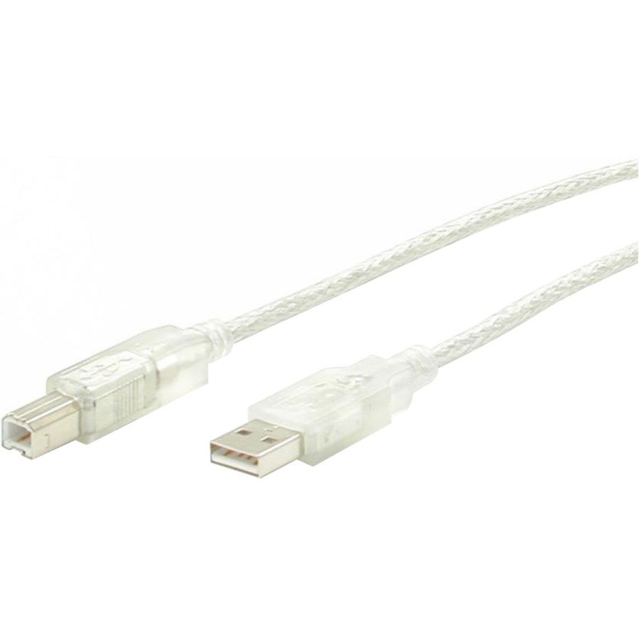 StarTech.com Transparent USB 2.0 cable - 4 pin USB Type A (M) - 4 pin USB Type B (M) - 10 ft