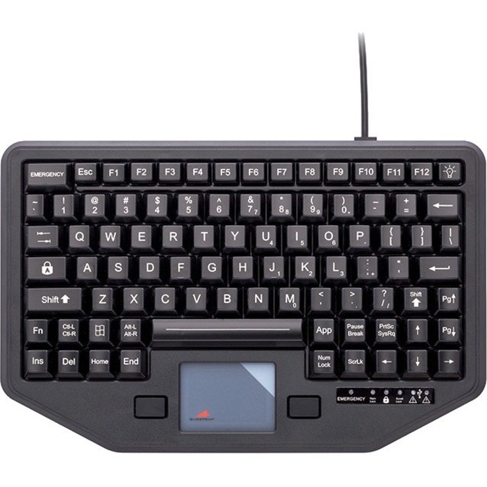Gamber-Johnson iKey Full Travel Keyboard with Attachment Versatility and Green Back Lighting