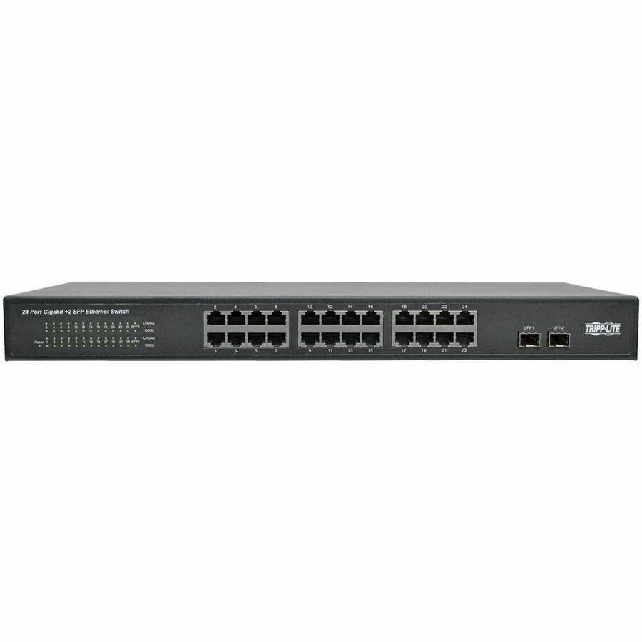 Eaton Tripp Lite Series 24-Port 10/100/1000 Mbps Desktop Gigabit Ethernet Unmanaged Switch, Metal Enclosure