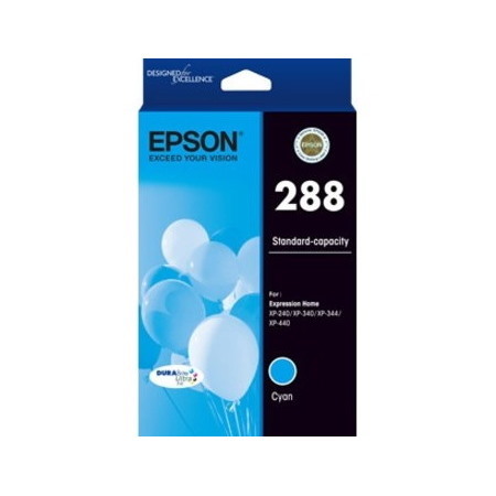 Epson DURABrite Ultra 288 Original Standard Yield Inkjet Ink Cartridge - Cyan - 1 Pack
