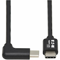 Eaton Tripp Lite Series USB-C Cable (M/M) - USB 2.0, Right-Angle Plug, Black, 2 m (6.6 ft.)