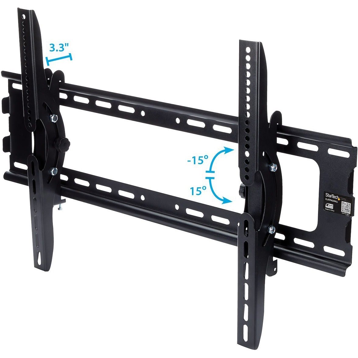 StarTech.com Flat Screen TV Wall Mount - Tilting - For 32" to 75" TVs - Steel - VESA TV Mount - Monitor Wall Mount