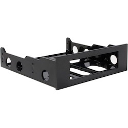 StarTech.com 3.5" to 5.25" Front Bay Mounting Bracket - Desktop Front Bay Adapter - Black