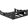 StarTech.com 3.5" to 5.25" Front Bay Mounting Bracket - Desktop Front Bay Adapter - Black