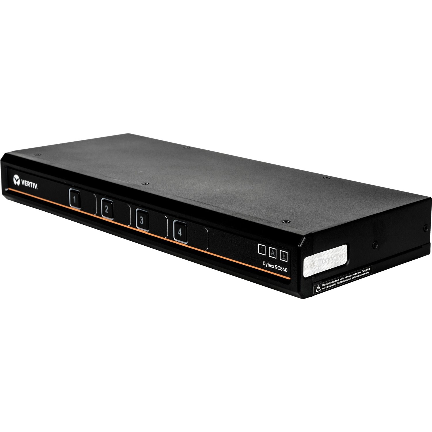 VERTIV Cybex SC840 Secure 4-Port KVM Switch, Single-Head DVI-I (dual-link)