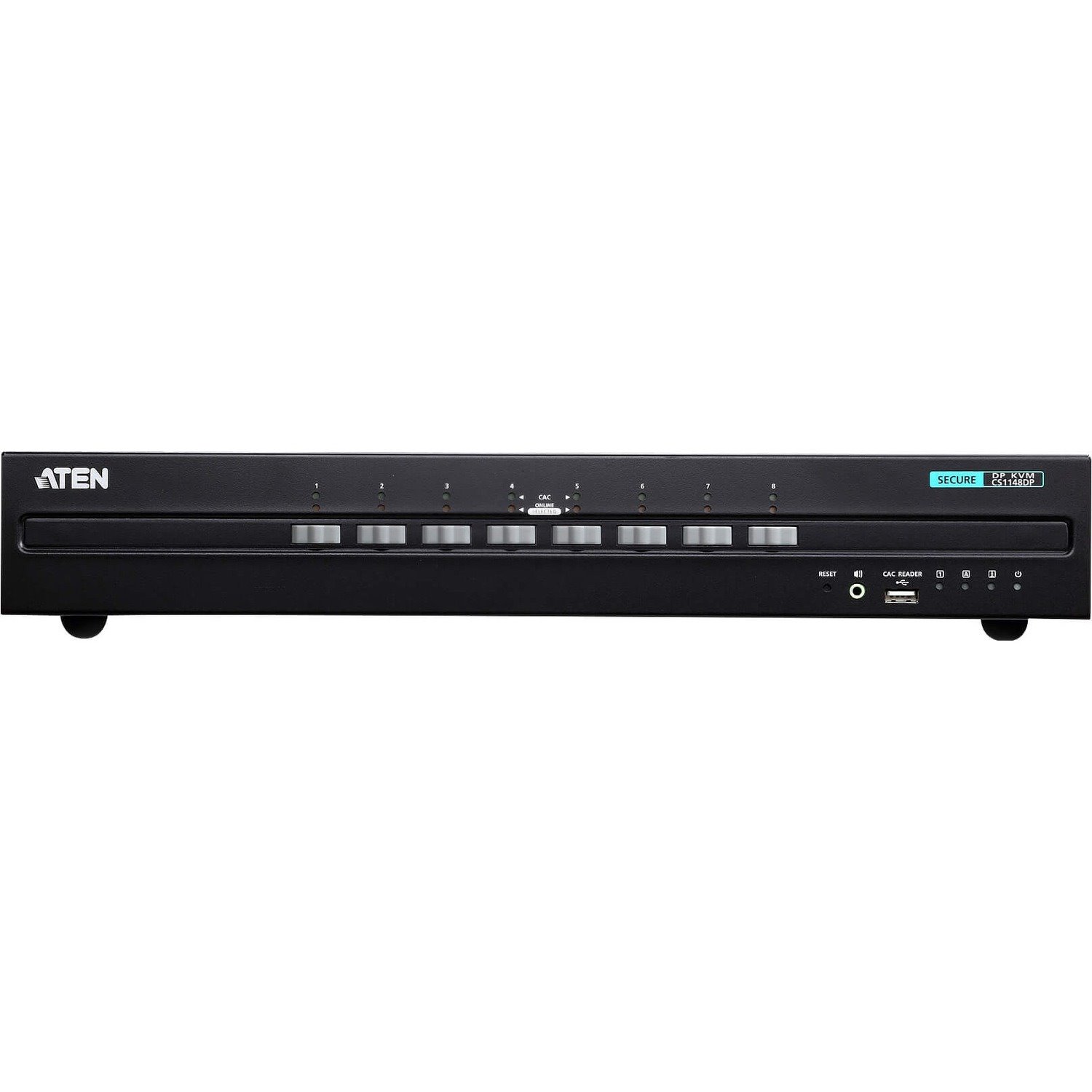 ATEN 8-Port USB DisplayPort Dual Display Secure KVM Switch (PSS PP v3.0 Compliant)-TAA Compliant