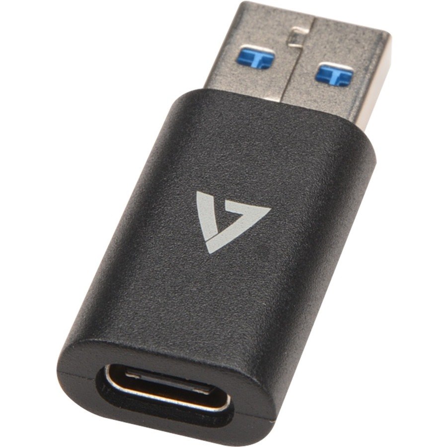 V7 USB A USB 3.2 Gen1 Male to USB-C Female 5 Gbps Black