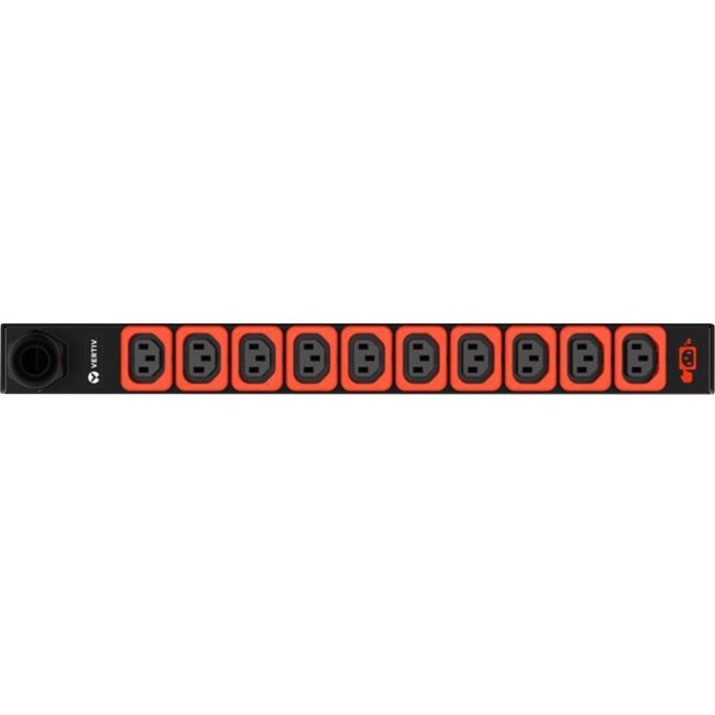Vertiv Geist Metered Upgradeable Rack PDU 14240227 - (10) C13| 16A| 230V| 2P+E (IP44)| 3.6kW|Black (14240227)