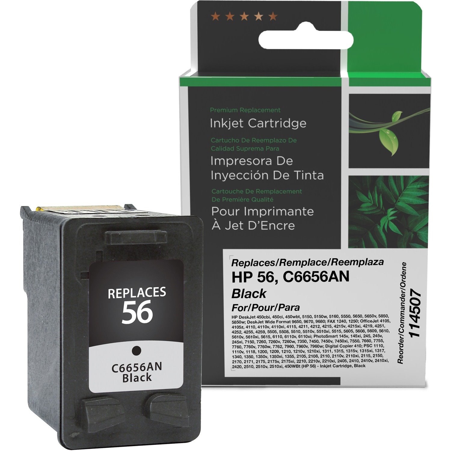 Clover Imaging Remanufactured Black Ink Cartridge for HP 56 (C6656AN)