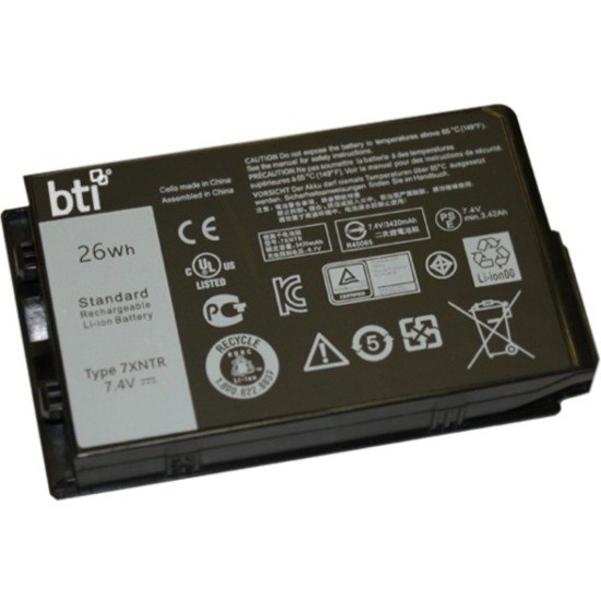 BTI 7XNTR-BTI 7.4V 26WHR LI-ION BATTERY 7XNTR FH8RW LATITUDE 12 7202, LATITUDE 12 7202 RUGGED TABLET