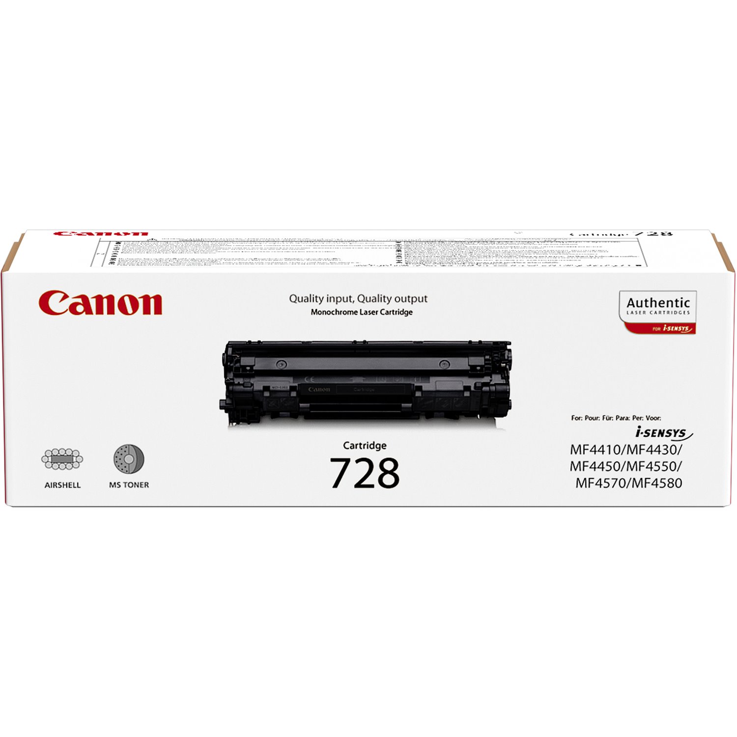 Canon 728 Original Laser Toner Cartridge - Black - 1 / Pack