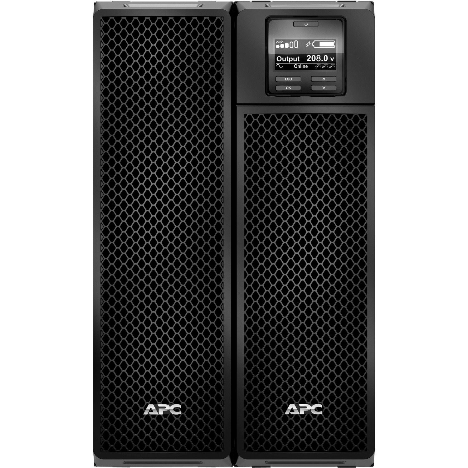 APC Smart-UPS SRT 5kVA, 208V, Tower w/o kit, 8x 5-20R, 4x L6-20R, 2x L6-30R, 1x L14-30R NEMA, w/transfo 208/240V to 120V