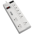 Eaton Tripp Lite Series 8-Outlet Surge Protector with DSL/Phone Line/Modem Surge Protection - 3150 Joules, 6 ft. (1.83 m) Cord, TAA